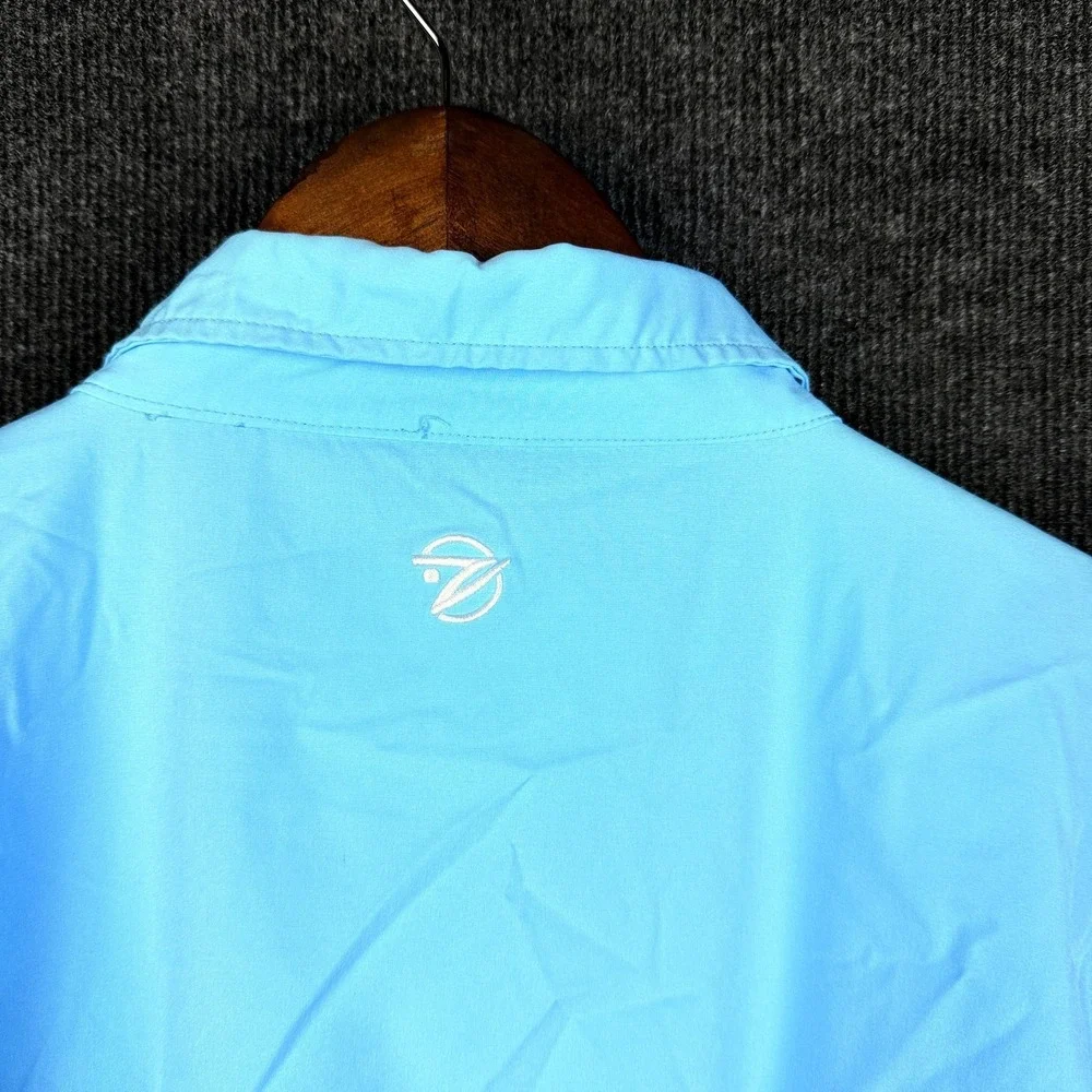 Gillz Performance Fishing Shirt Vented Short Sleeve Blue 2XL